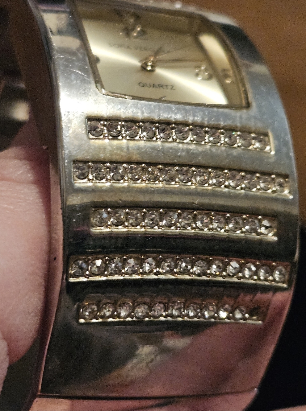 Sofia Vergara Watch Rhinestones Cuff Style - Picture 5 of 6